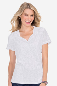 101 Monica Pullover Shirred Shoulder Top (Clearance)