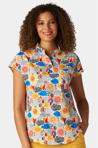 1093 Koi Artist Series Ari Print Top