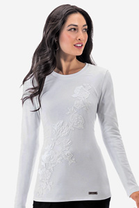 261 Sapphire Angelique Placement Tee (Clearance)
