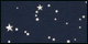 Silver Foil Stars on Navy